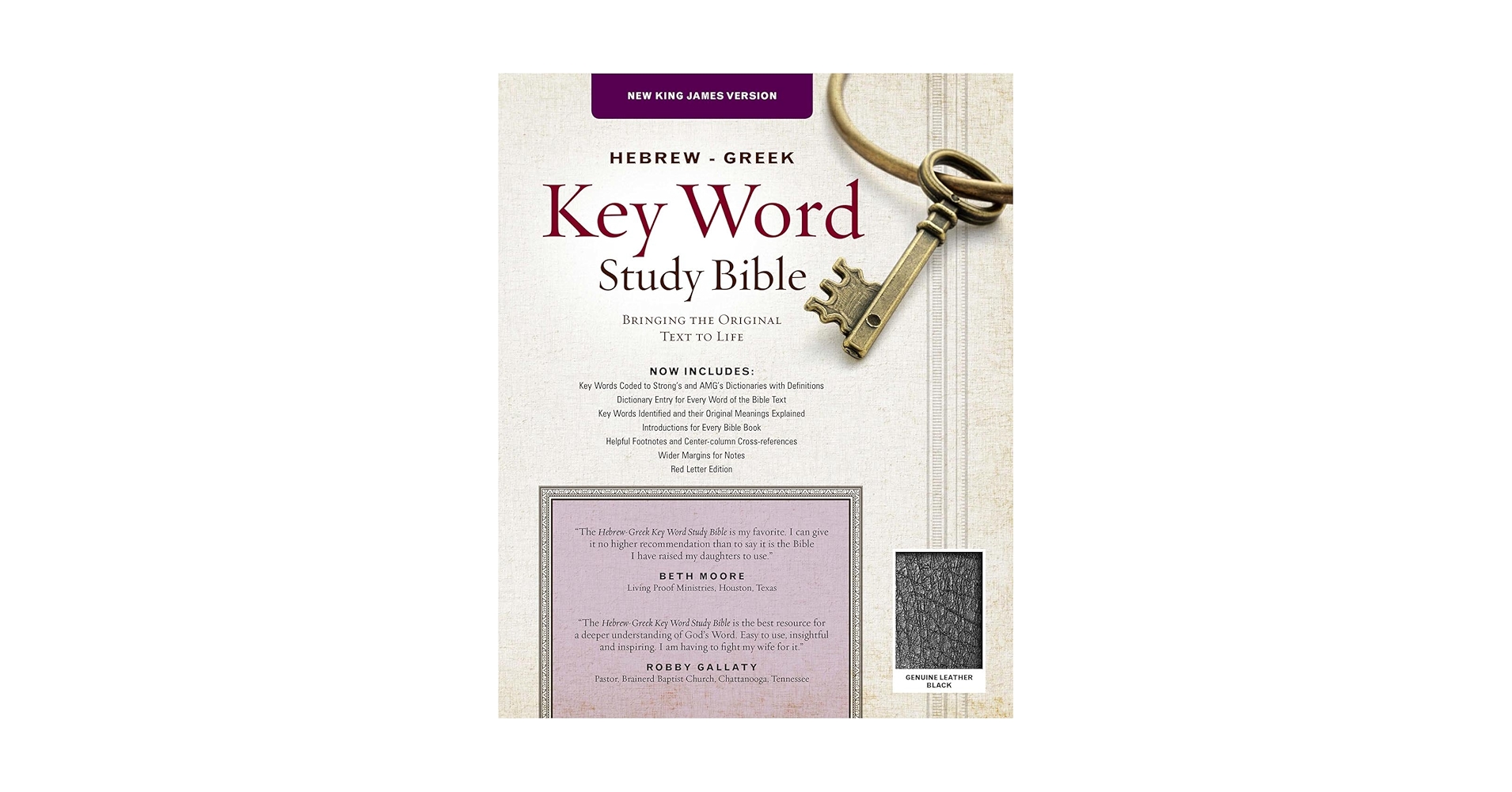 The Hebrew-Greek Key Word Study Bible: NKJV Edition, Black